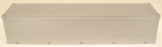 K-Line K783000S Ribbed Silver Container