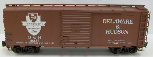Aristo-Craft 46046C D&H Steel Boxcar- Metal Wheels