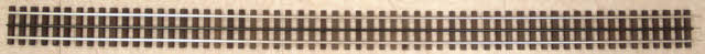 Gargraves 102 O Gauge 3 Rail Phantom Stainless 37" Wood Tie Flex Track