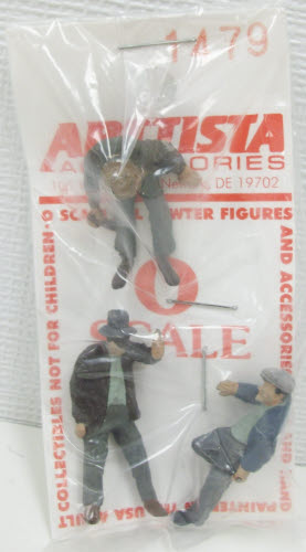 Arttista 1479 O Scale Three Drunken Hobos Pewter Figure Hand Painted (Pack of 3)