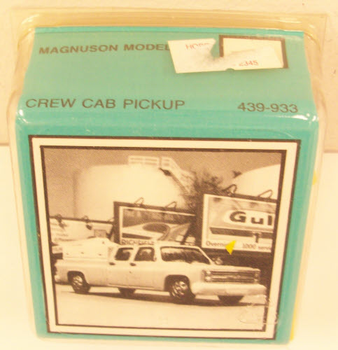 Magnuson Models 439-933 HO Crew Cab Pickup Resin Kit