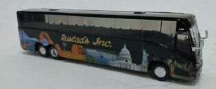Iconic Replicas 870111 HO Rustad Tours MCI J4500 Motorcoach Bus