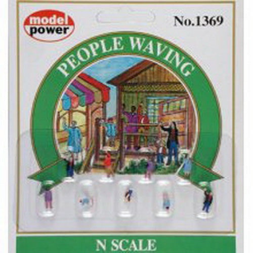 Model Power 1369 N People Waving Figures (Set of 5)