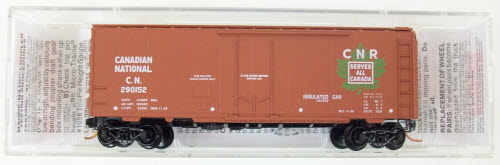 Micro-Trains 02152120 N Canadian National 40’ Standard Plug Door Boxcar #290152