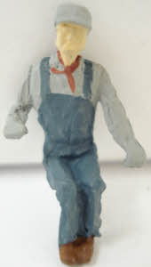 Arttista 1110 O Scale Seated Engineer Pewter Figure
