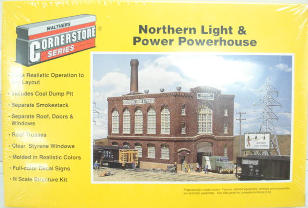 Walthers 933-3214 N Scale Northern Light and Power Powerhouse Building Kit