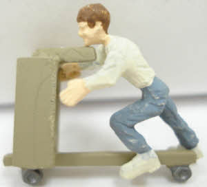 Arttista 1280 Boy On Homemade Scooter Handpainted Pewter Figure