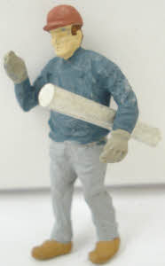 Arttista 1380 O Foreman Carrying Drawings Pewter Figure