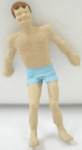 Arttista 1185 O Scale Boy in Bathing Suit-Jumping Hand Painted Pewter Figure