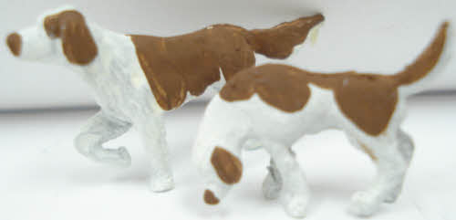 Arttista 1279 O Two Hunting Dogs Pewter Figures