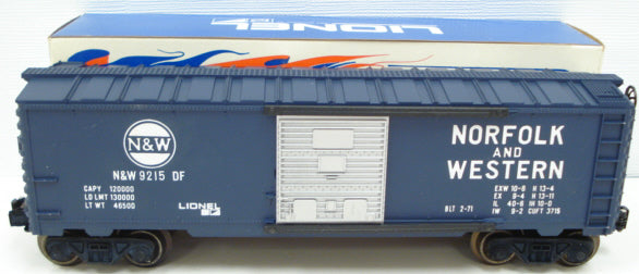 Lionel 6-9215 O Gauge Norfolk & Western Boxcar