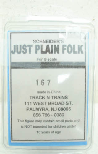 Just Plain Folk 167 G Scale Sitting Man Figure