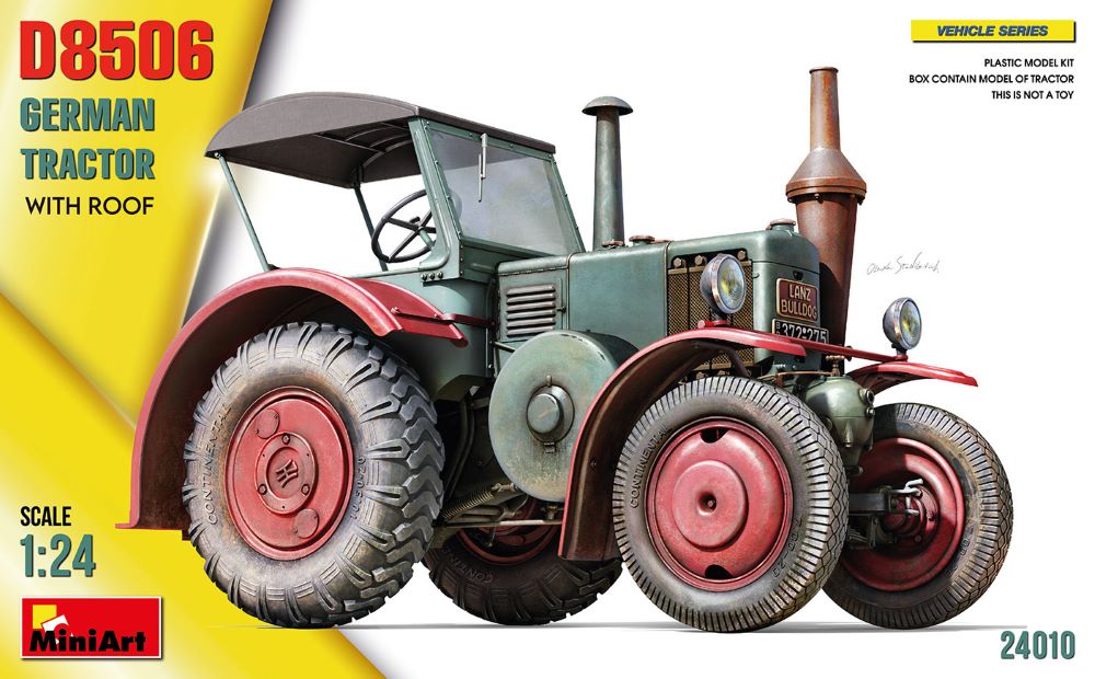 MiniArt 24010 1/24 German D8506 Tractor w/Roof