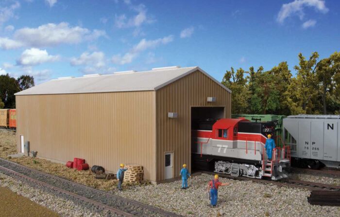 Walthers 933-2985 HO Modern Single Track Engine House Building Kit