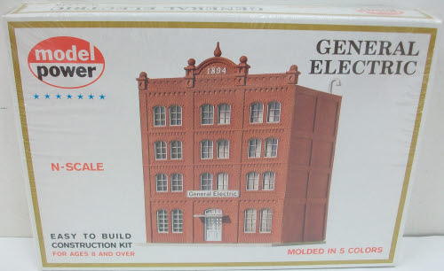 Model Power 1545 N Scale 4-Story General Electric Building Kit