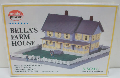 Model Power 1559 N Scale Bellas Farm House Building Kit
