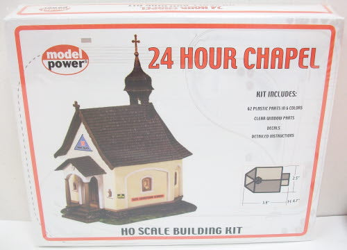 Model Power 298 HO 24 Hour Chapel Building Kit