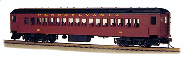 Con-Cor 94003 HO Pennsylvania Post WWII mP54 Assembled Coach #1 (Set of 2)