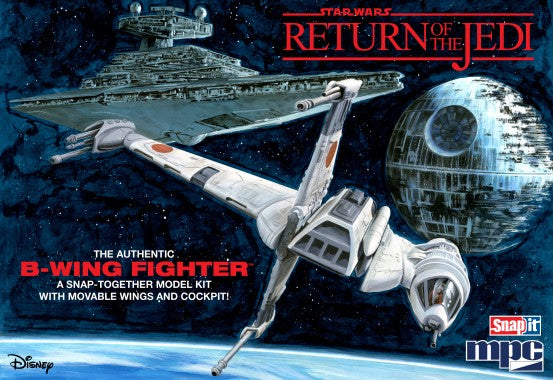 MPC 949 1:144 B-Wing Fighter Star Wars Return of the Jedi Model Kit