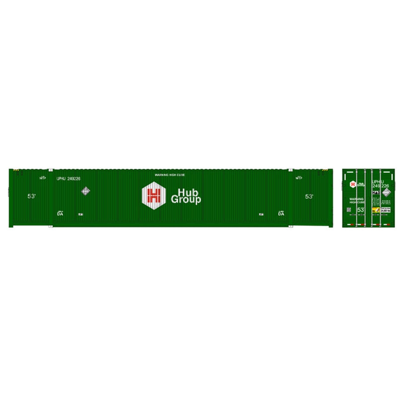 Atlas 50005955 N Hub Group Union Pacific 53' Container Set #2 (Pack of 3)