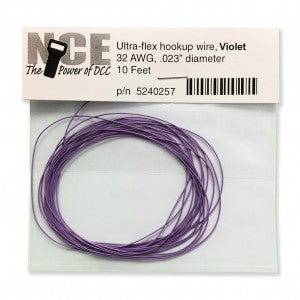 NCE 0257 HO Strand Ultra Flex Wire 10' 32 AWG Violet