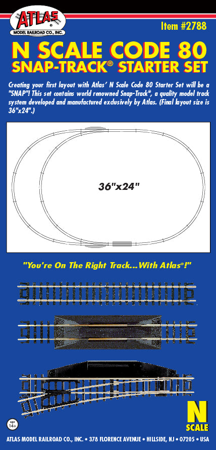 Atlas 2788 N Code 80 Snap-Track Starter Set