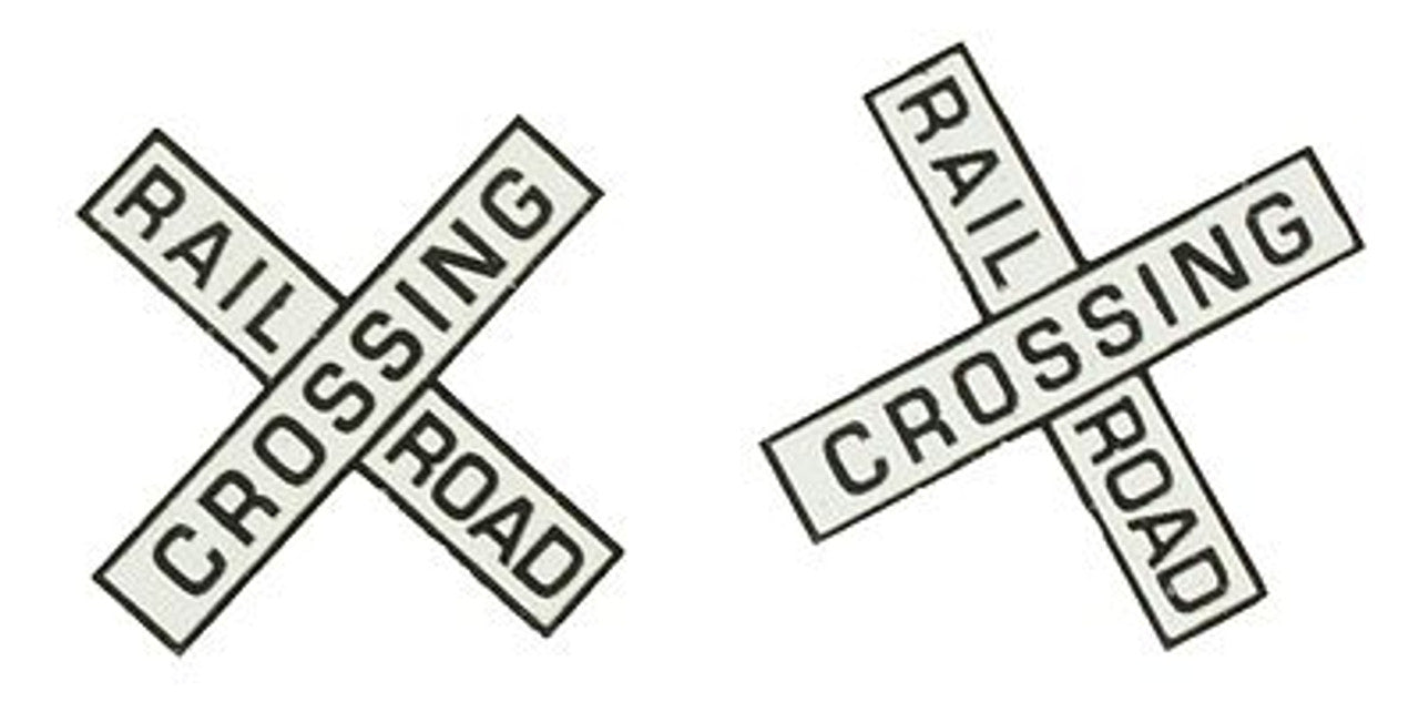 NJ International 4261 S RR Crossing Sign Head (Pack of 2)