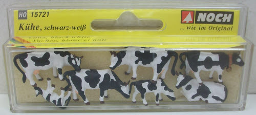 Noch 15721 HO Cows Figures (Set of 7)