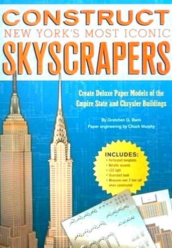 Sterling 10322 Empire State and Chrysler Buildings Paper Building Kit