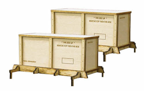 Weaver P778 Wood Crates and Supports for 40' Flat Car