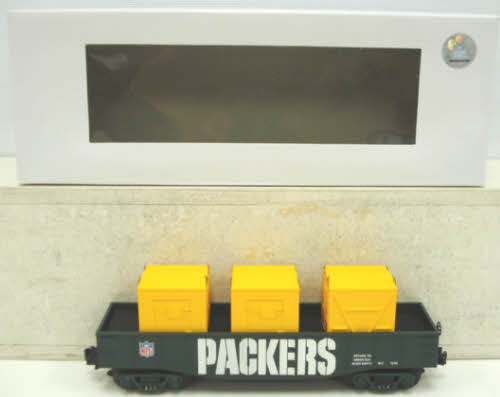 MTH 30-4130A NFL Green Bay Packers Gondola Containers