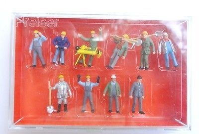 Preiser 1010067 HO Steel Mill Day Crew Figures (Set of 10)