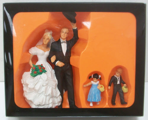 Preiser 45041 G Bride, Groom, Ring Bearer & Flower Girl Figures (Set of 4)