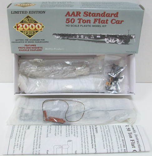 Proto 2000 31454 HO Northern Pacific Flatcar Kit w/Steel Rail Load #62200