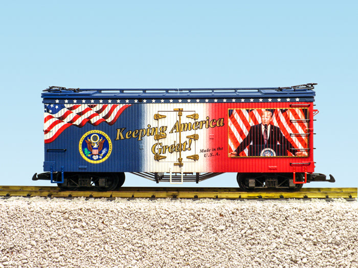 USA Trains R16037 G Keeping America Great Presidential Boxcar