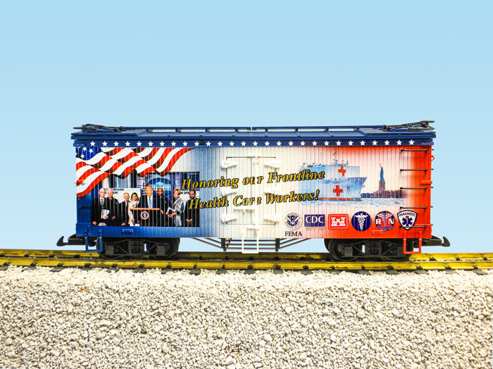 USA Trains R16054 G Honoring Frontline Health Care Workers Patriotic Reefer