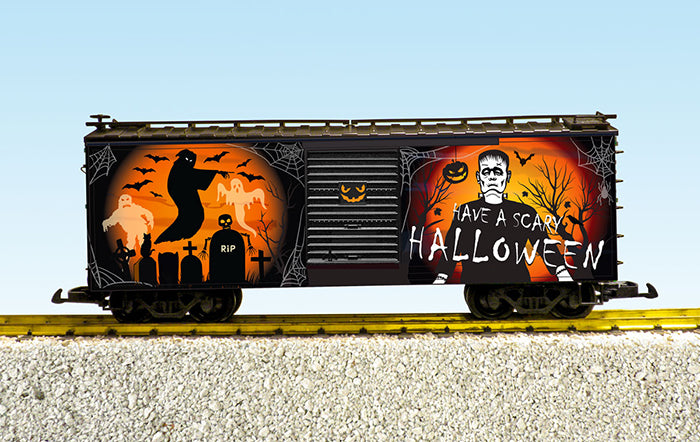 USA Trains R19125 G Glow In The Dark Scary Halloween Boxcar