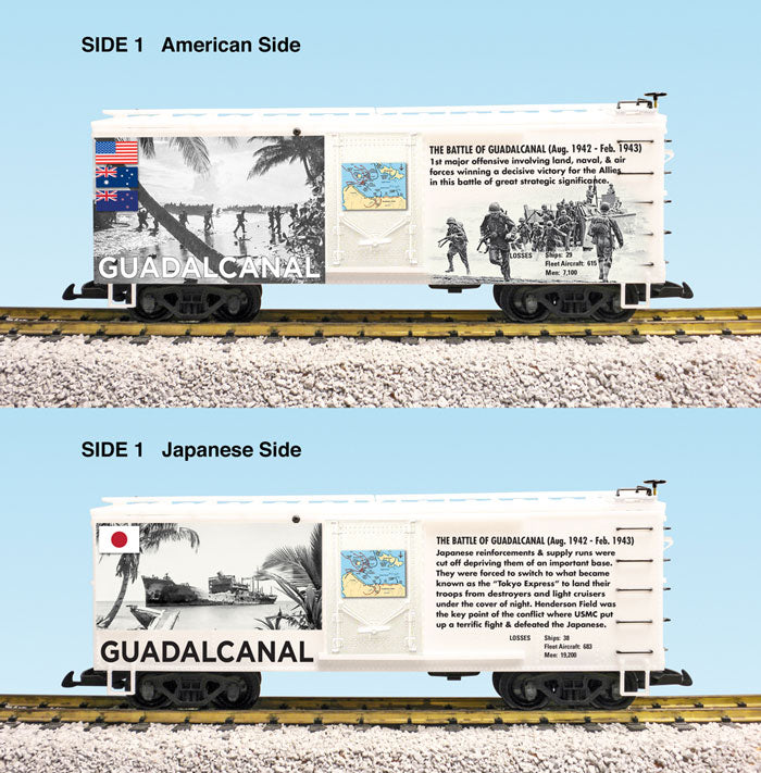USA Trains R19128 G WWII Battle of Guadalcanal Boxcar