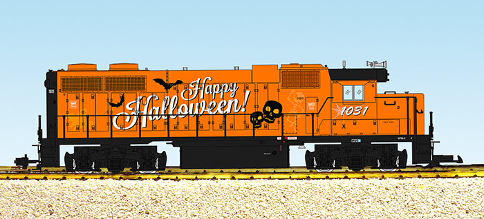 USA Trains R22237 G Halloween GP38 Diesel Locomotive #1031 – Trainz