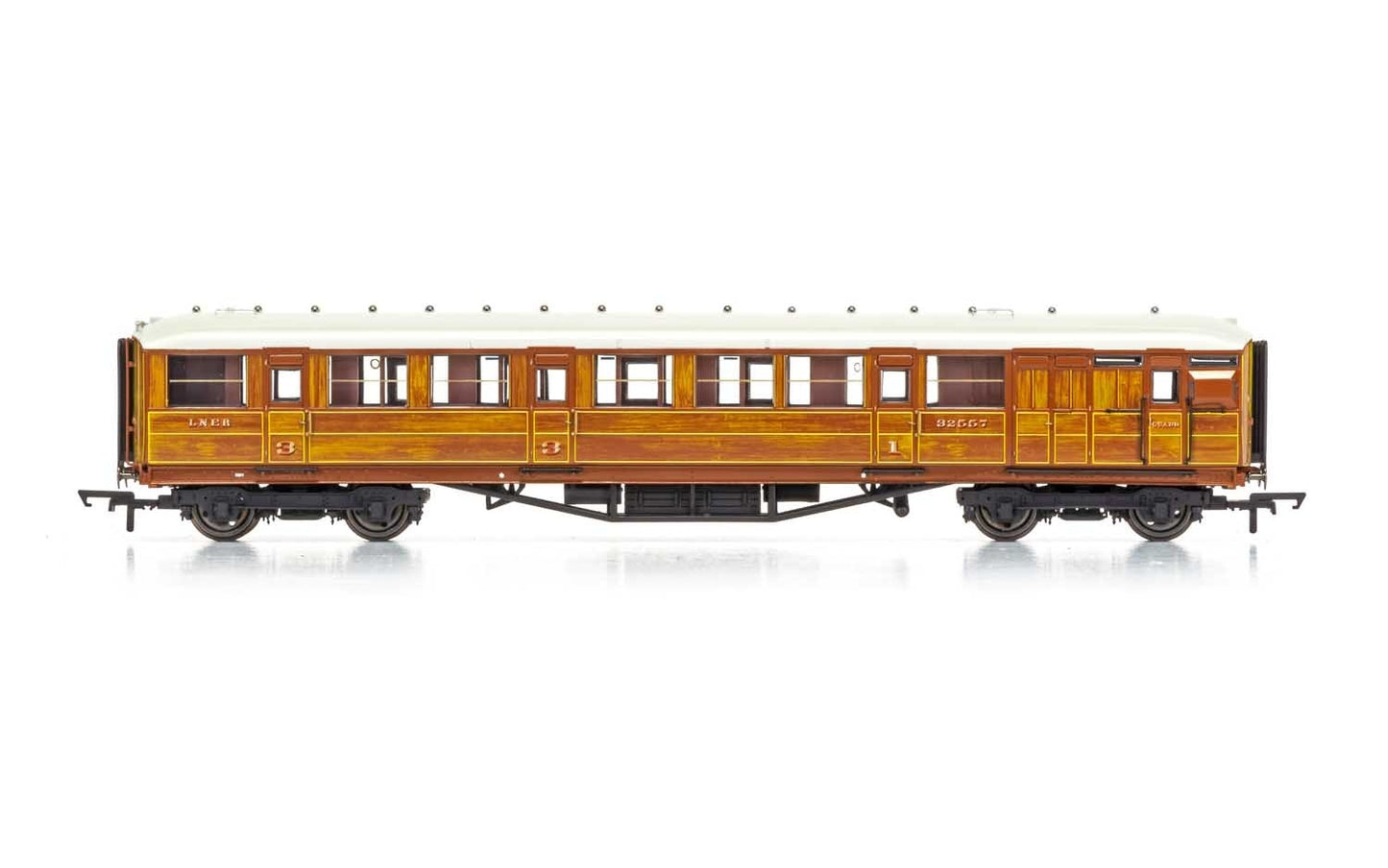 Hornby R4826 OO 61' 6 London North Eastern Railway Gresley Composite Car #32557