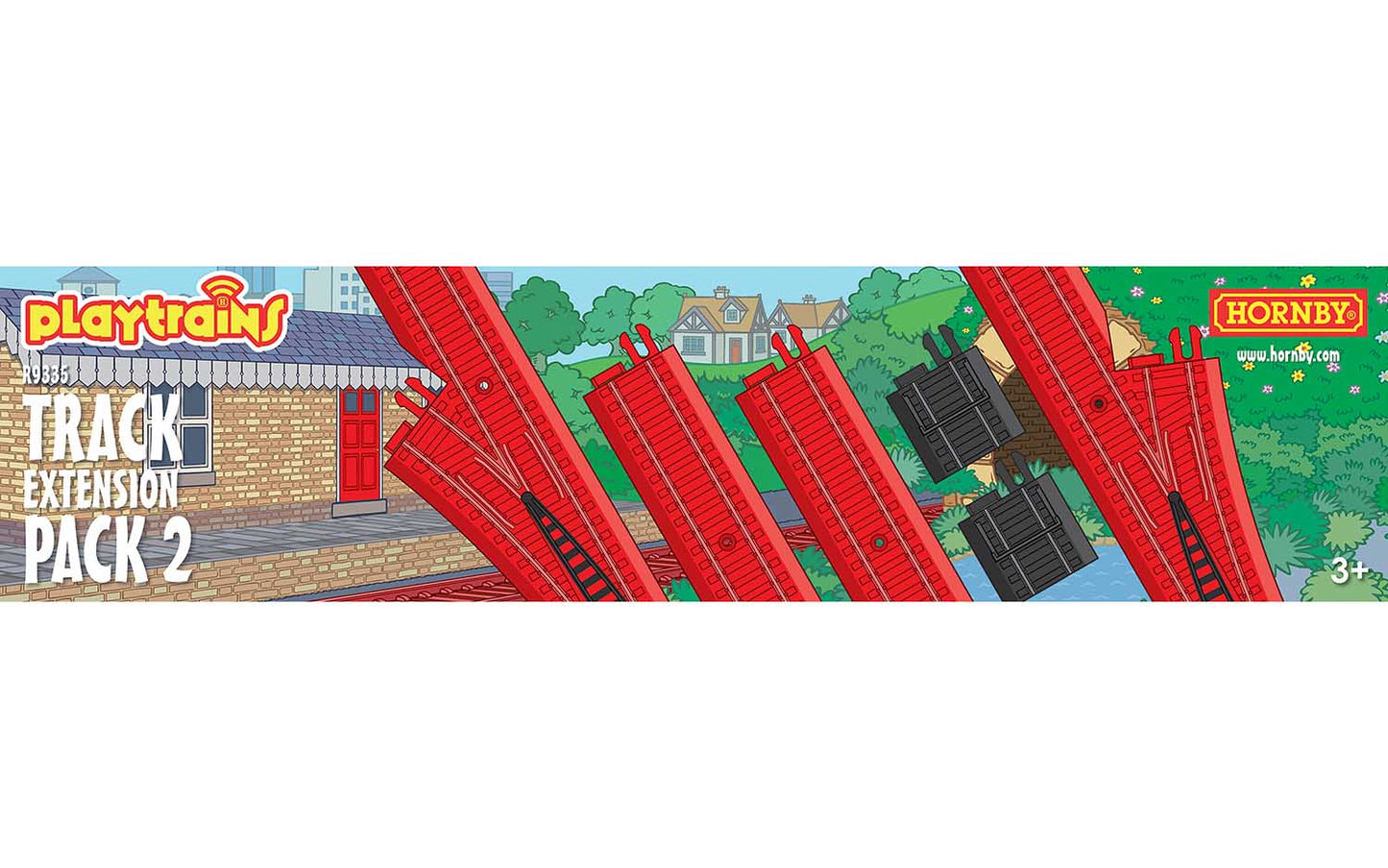 Hornby R9335 OO Playtrains Track Extension Pack #2 (Pack of 6)