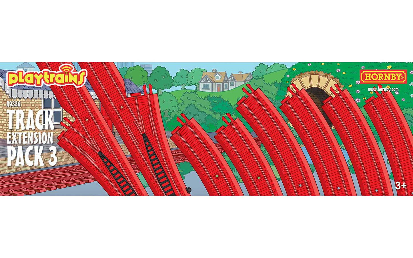 Hornby R9336 OO Playtrains Track Extension Pack #3 (Pack of 8)