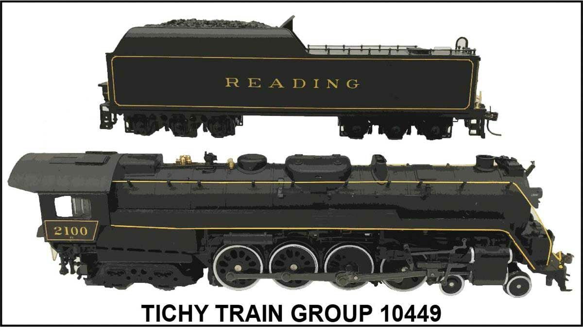 Tichy 10449 HO Reading T-1 4-8-4 Steam Locomotive Decal Sheet Set