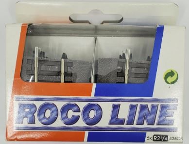 Roco 42508 HO Scale R2 1/4 Curved Track Sections (Pack of 6)