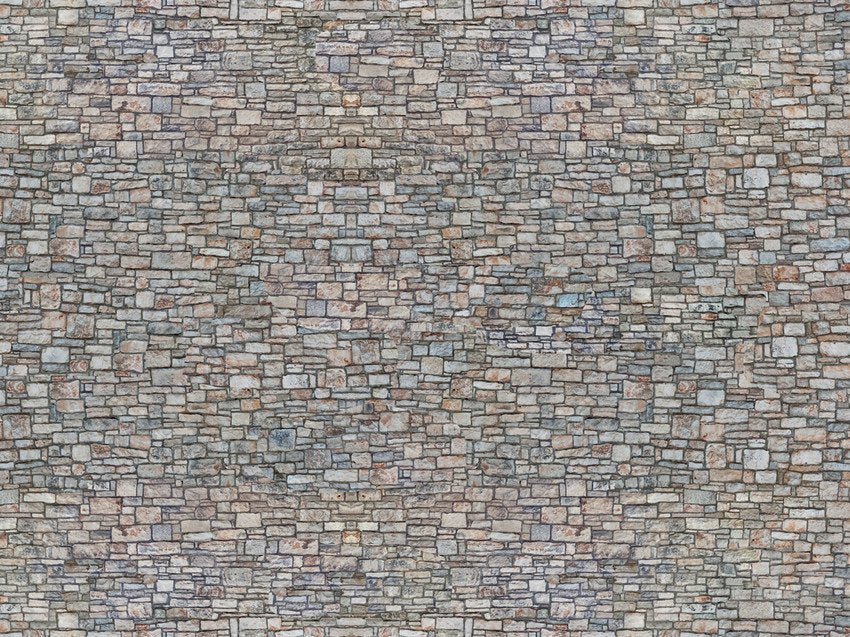 Noch 56940 N Multicolor Quarrystone Wall 3D-Cardboard Sheet
