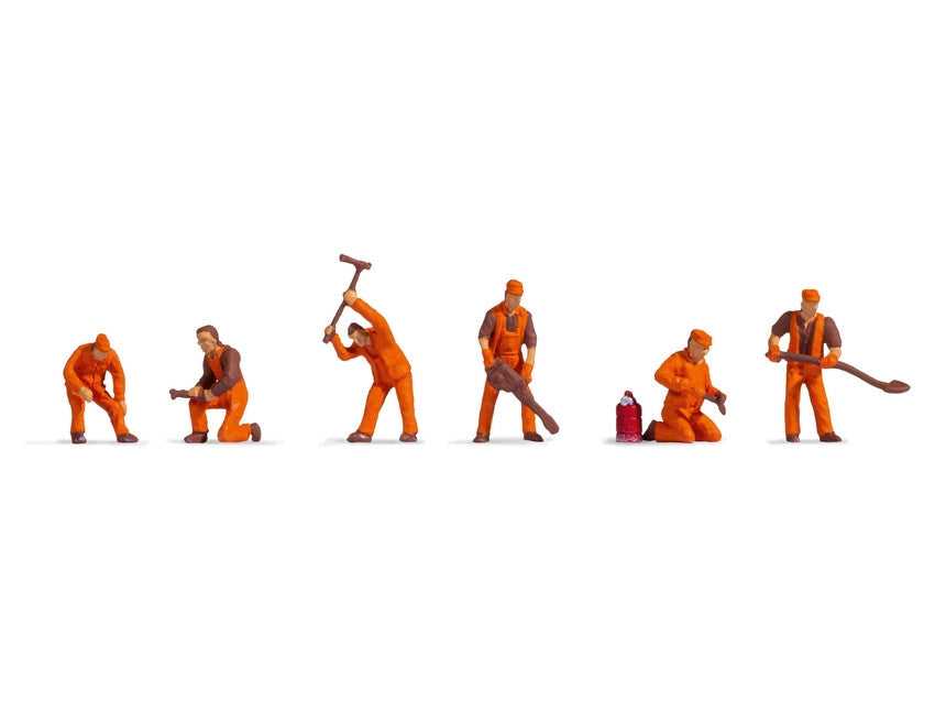 Noch 38012 N Railway Construction Figures (Set of 6)