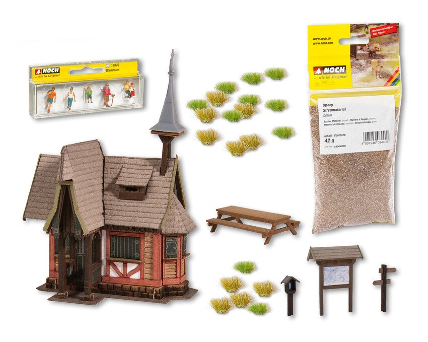 Noch 65617 HO Hiking Trip To Witch's House Scenery Set
