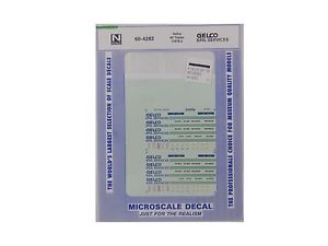 Microscale MC-4282 HO 1978+ Gelco 40'' Trailer Waterslide Decal Sheet
