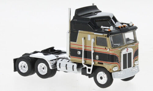 Brekina Automodelle 85733 HO Gold/Black 1976 Kenworth K100 Aerodyne Semi Tractor