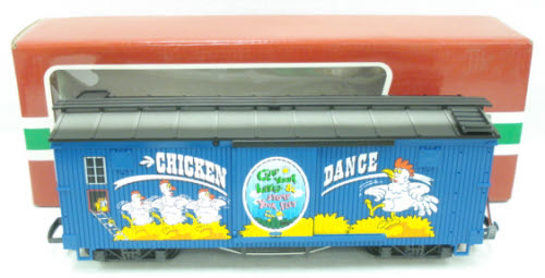 LGB 44671 G Scale Chicken Dance Boxcar with Sound – Trainz